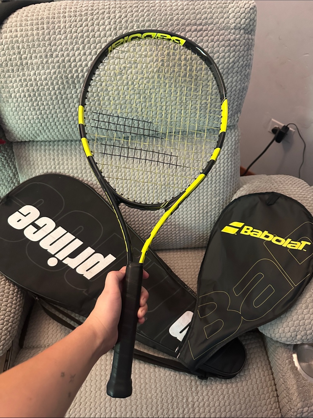 Babolat Pure Aero Tennis Racquet Black & Yellow